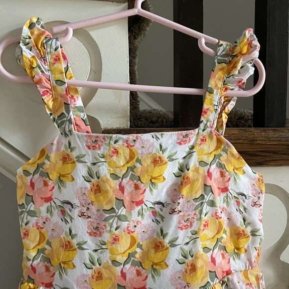 Janie and Jack Marigold Floral Ruffle Dress, Size 5 - Picture 9 of 10